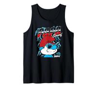 The Smurfs Chrome and Lightning Papa Smurf Retro Cartoon Camiseta sin Mangas