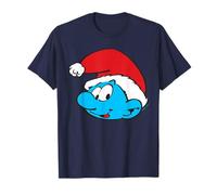 The Smurfs Classic Santa Christmas Hat Camiseta