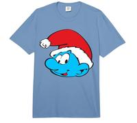 The Smurfs Classic Santa Christmas Hat Comfort Colors Adult Heavyweight T-Shirt