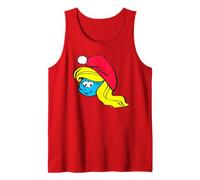 The Smurfs Classic Smurfette Santa Hat Camiseta sin Mangas