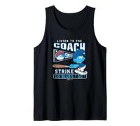 The Smurfs Coach Strike Go Blues Baseball Camiseta sin Mangas