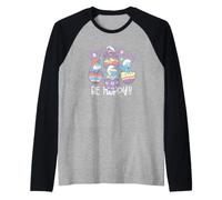 The Smurfs Easter Don't Worry Be Hoppy Smurfs Camiseta Manga Raglan