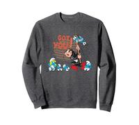 The Smurfs Gargamel Got You! Sudadera, Unisex para Adultos, Jaspeado Oscuro, L