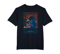 The Smurfs Gargamel's Attack Smurfs Village Kanji Retro Logo Camiseta, Hombre Tallas Grandes, Negro, 5X Alto