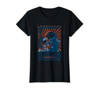 The Smurfs Gargamel's Attack Smurfs Village Kanji Retro Logo Camiseta, Mujer, Negro, XL