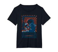 The Smurfs Gargamel's Attack Smurfs Village Kanji Retro Logo Camiseta, Mujer Tallas Grandes, Negro, 6XL Grande