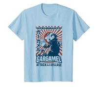 The Smurfs Gargamel's Attack Smurfs Village Kanji Retro Logo Camiseta, Niños, Azul Bebé, 2 años