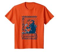 The Smurfs Gargamel's Attack Smurfs Village Kanji Retro Logo Camiseta, Niños, Naranja, 12 años