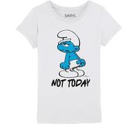 The Smurfs Gismurfts007 Camiseta, Blanco, 6 años Niñas