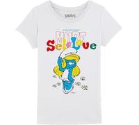 The Smurfs Gismurfts010 Camiseta, Blanco, 12 Años Niñas