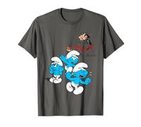 The Smurfs Group Los Pitufos Gargamel Encantados Blue Friends Fans Camiseta