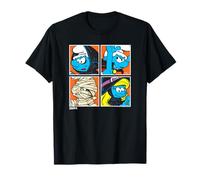 The Smurfs Halloween Dress Up Pop Art Retro Cartoon Camiseta