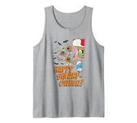 The Smurfs Happy Smurf-oween Halloween Pumpkin Retro Cartoon Camiseta sin Mangas
