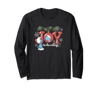 The Smurfs Joy to The Village Smurf Christmas Manga Larga