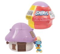 The Smurfs Les Pitufos, Casa con 1 Figurina, 5,5 cm, Lirio, para Niños a Partir de 3 Años, PUF386, Violeta