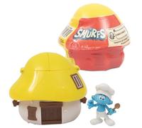 The Smurfs Les Pitufos, Casa con 1 Figurina, 5,5 cm, Modelo Pitufo Cocinero, para Niños a Partir de 3 Años, PUF381, Amarillo
