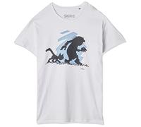 The Smurfs Les Schtroumpfs MESMURFTS005 T-Shirt, Gris Melange, M Hombre, Gris Melange., M