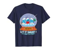 The Smurfs Merry Christmas Let It Smurf Camiseta