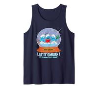 The Smurfs Merry Christmas Let It Smurf Camiseta sin Mangas