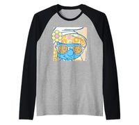 The Smurfs Movie Groovy Summer Smurfette Flower Power Camiseta Manga Raglan