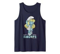 The Smurfs Movie Smurfette Made In Comics Comic Book Pattern Camiseta sin Mangas
