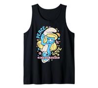 The Smurfs Movie Summer Pitufina Peace & Love Flower Power Camiseta sin Mangas