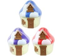 The Smurfs Mushroom House - Cajas ciegas de personajes y accesorios de 6 cm, 12 personajes para coleccionar, (paquete de 3)
