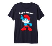 The Smurfs Papa Smurf Strike a Pose Dad Camiseta Premium