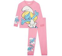 The Smurfs Pijama Niña, Pijamas Niña Manga Larga De Pitufina, Pijama Chica De Los Smurfs, Pijamas Invierno Manga Lungo, Rosa 8-9 Años