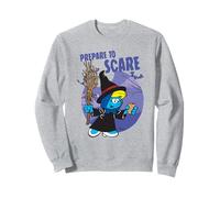 The Smurfs Prepare to Scare Witch Halloween Retro Cartoon Sudadera