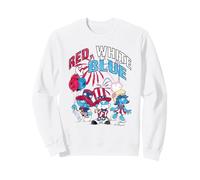 The Smurfs Red White & Blue 4th of July Americana Cartoon Sudadera