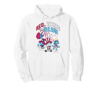 The Smurfs Red White & Blue 4th of July Americana Cartoon Sudadera con Capucha