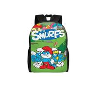 The Smurfs School Bag Cartoon Backpack Fashion Boys Bag Student Schoolbag Travel Backpack-hjka1193