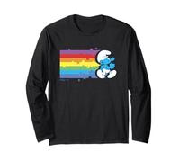 The Smurfs Smurf Rainbow Flag Manga Larga