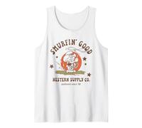 The Smurfs Smurfin' Good Western Supply Co Cartoon Camiseta sin Mangas