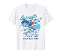 The Smurfs Smurf's Up Retro Waikiki Beach Van Travel Cartoon Camiseta
