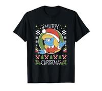 The Smurfs Smurfy Christmas Smurfette Holiday Camiseta