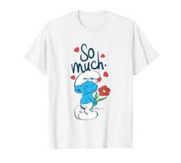 The Smurfs So Much Love Smurf Holding Flower Valentine's Day Camiseta