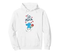 The Smurfs So Much Love Smurf Holding Flower Valentine's Day Sudadera con Capucha
