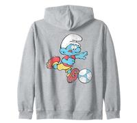The Smurfs Soccer Futbol Smurf Sudadera con Capucha