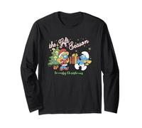 The Smurfs The Gift Season Smurfy Christmas Manga Larga
