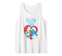 The Smurfs Valentine's Day Follow Your Heart Smurf Kiss Camiseta sin Mangas