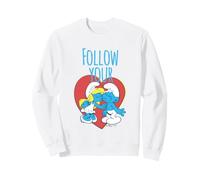 The Smurfs Valentine's Day Follow Your Heart Smurf Kiss Sudadera