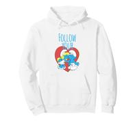 The Smurfs Valentine's Day Follow Your Heart Smurf Kiss Sudadera con Capucha