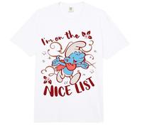 The Smurfs Vintage Christmas On The Nice List Comfort Colors Adult Heavyweight T-Shirt