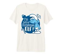 The Smurfs Vintage Grouchy Not A Christmas Elf Camiseta Premium