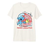 The Smurfs Vintage Jingle Bells Smurfy Christmas Camiseta Premium