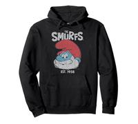 The Smurfs Vintage Papa Smurf Est. 1958 Retro Cartoon Sudadera con Capucha