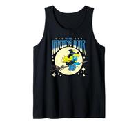 The Smurfs Witching Hour Smurfette Halloween Retro Cartoon Camiseta sin Mangas
