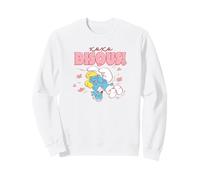 The Smurfs XOXO Bisous Butterflies and Kisses Cute Cartoon Sudadera